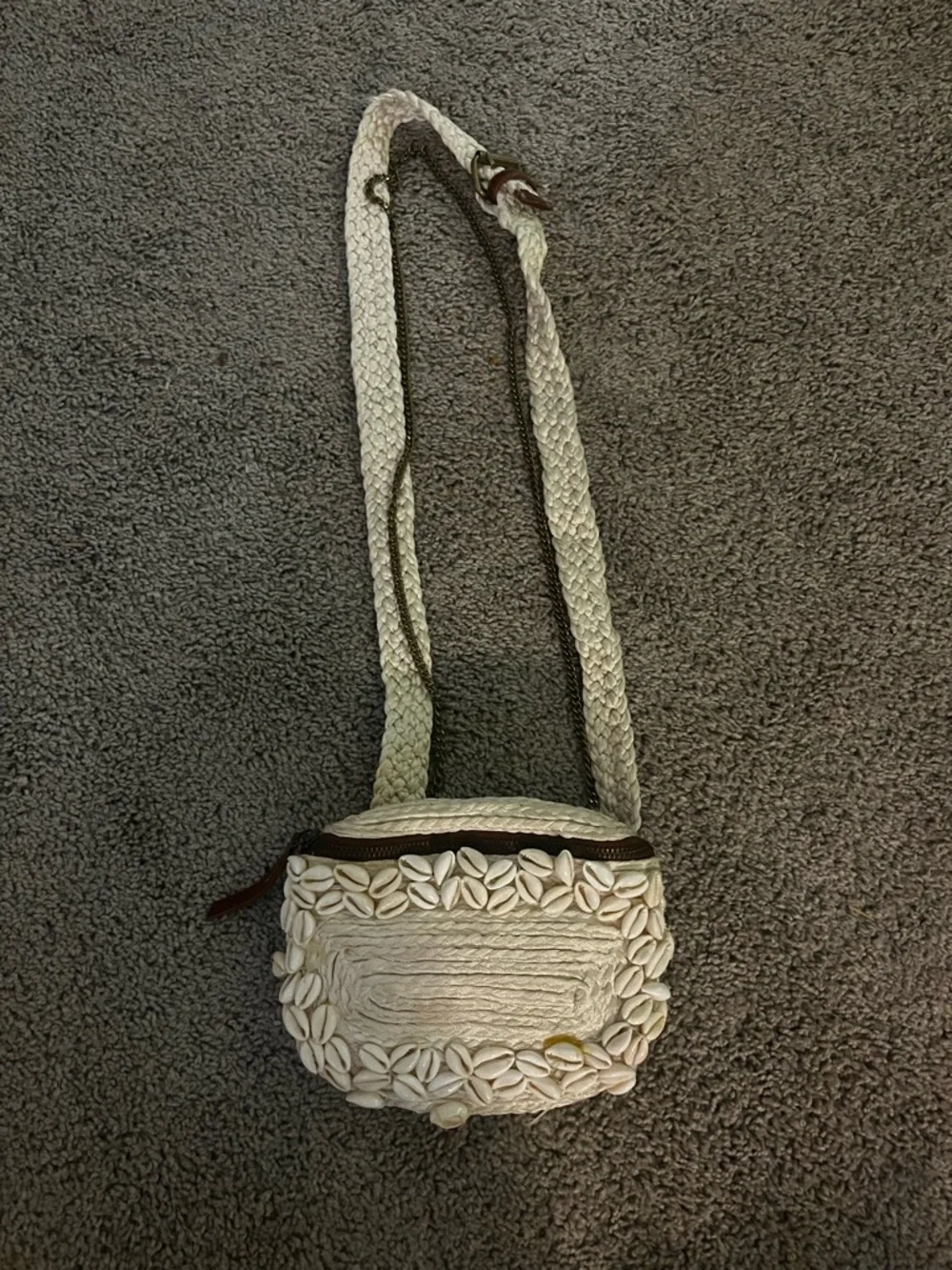 Anthropologie Seashell Fannypack/crossbody